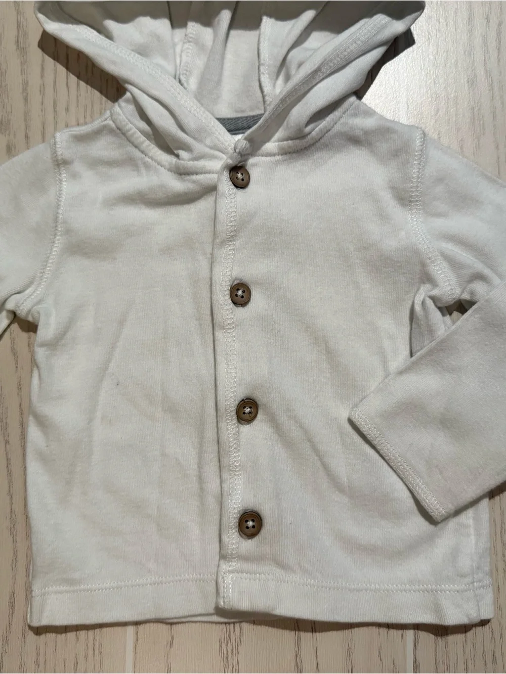 Carter’s Baby Girl 9M White‎ Bear Ear Hooded Cardigan Sweater